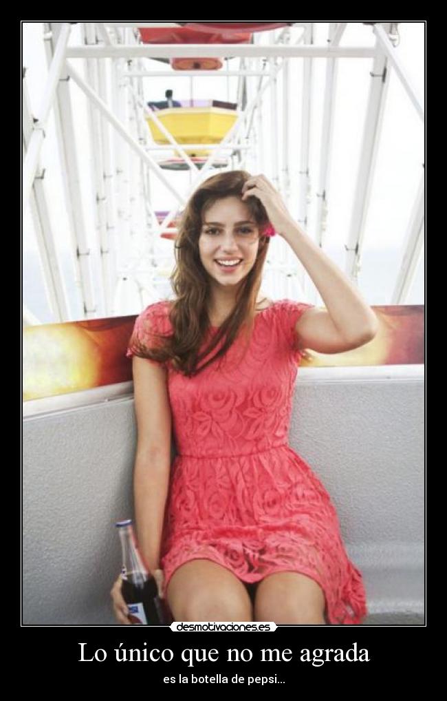 Lo único que no me agrada -