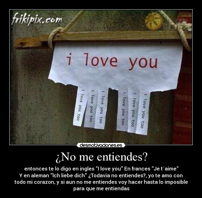 ¿No me entiendes? - 