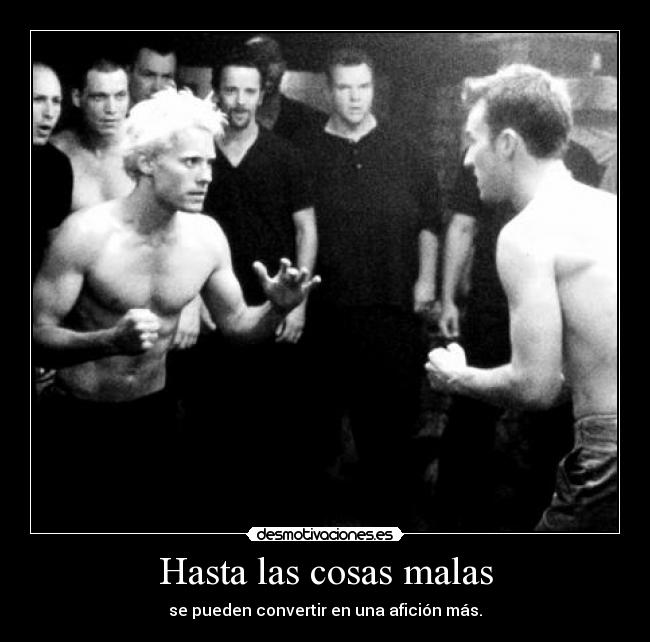 Hasta las cosas malas -