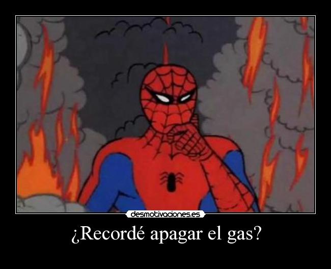 ¿Recordé apagar el gas? -
