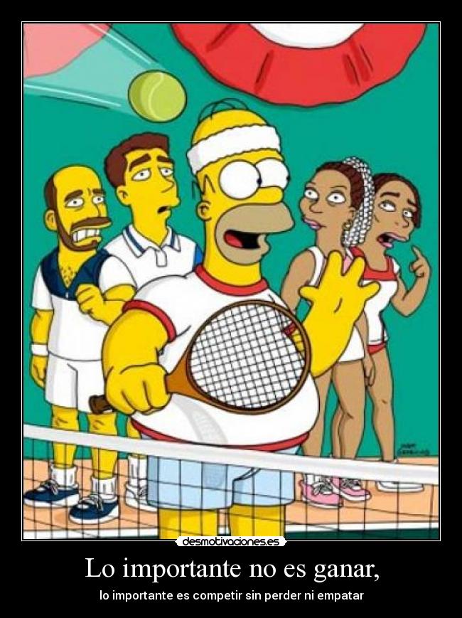 Lo importante no es ganar, - 