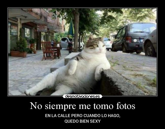 No siempre me tomo fotos -