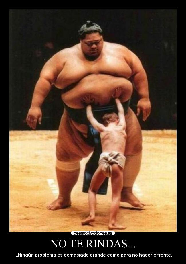 carteles rendirse frente grande problema desmotivaciones