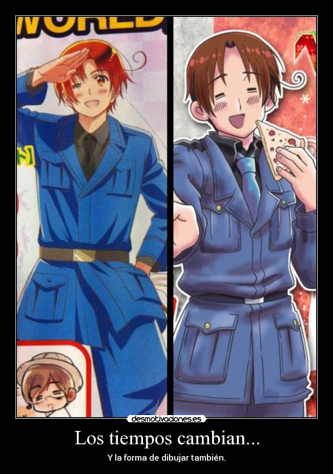 Los tiempos cambian... - Y la forma de dibujar también.