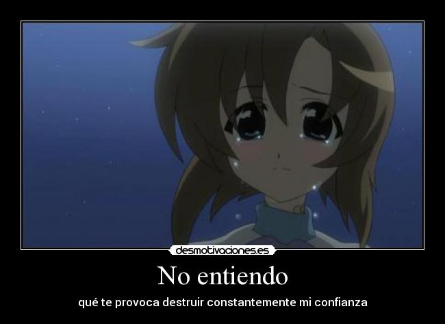No entiendo -