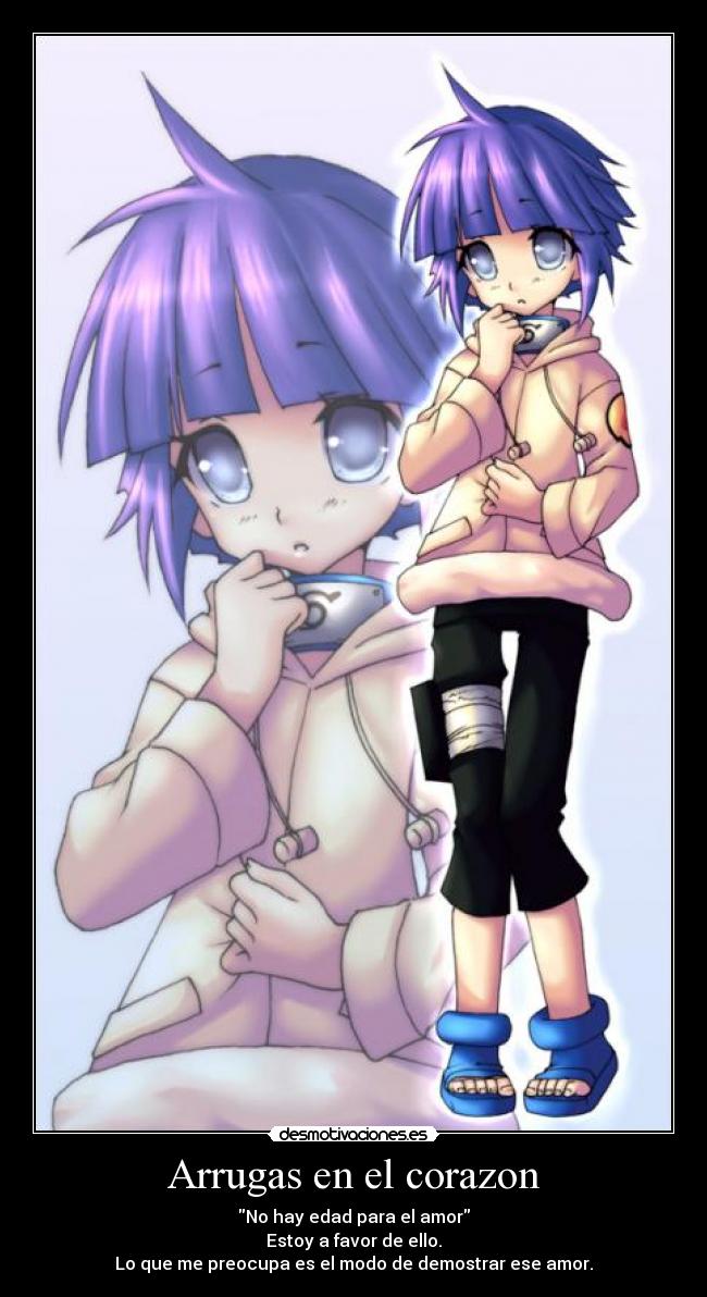 Arrugas en el corazon - No hay edad para el amor
Estoy a favor de ello.
Lo que me preocupa es el modo de demostrar ese amor.