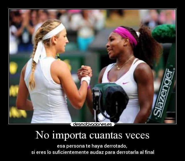 No importa cuantas veces - 