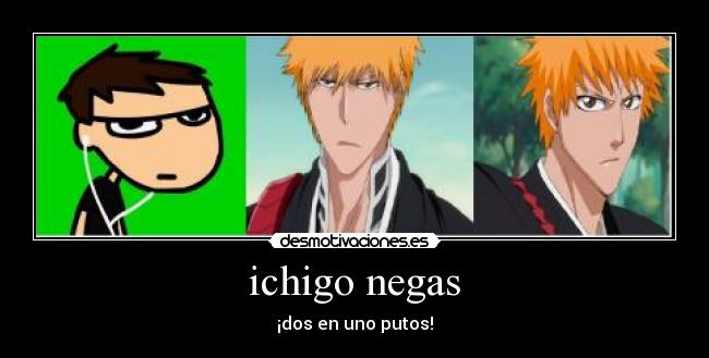 carteles ichigo bleach negas ireverets toons ichinegas desmotivaciones