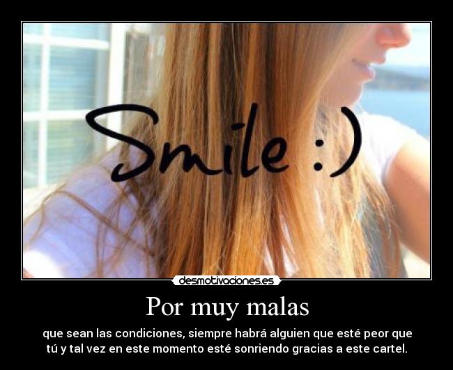 carteles smile desmotivaciones