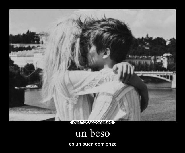 un beso -