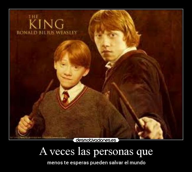 A veces las personas que -