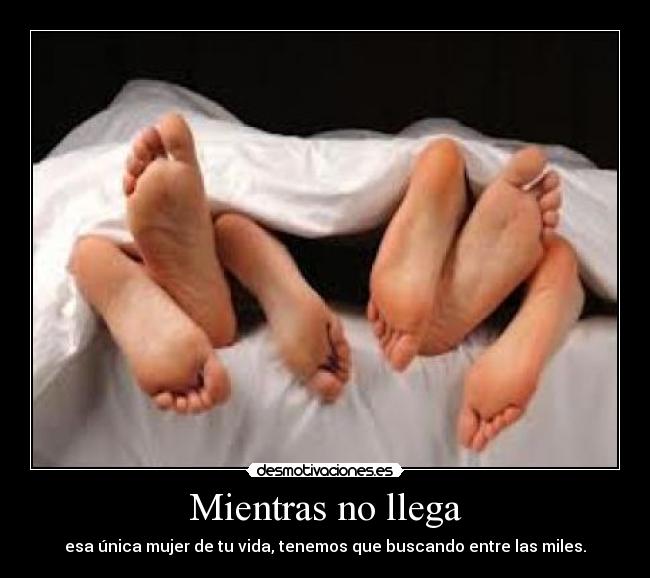 Mientras no llega - esa única mujer de tu vida, tenemos que buscando entre las miles.