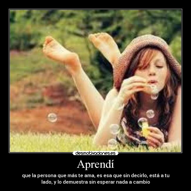 Aprendí -