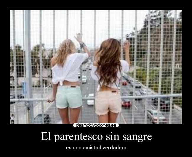 El parentesco sin sangre - es una amistad verdadera