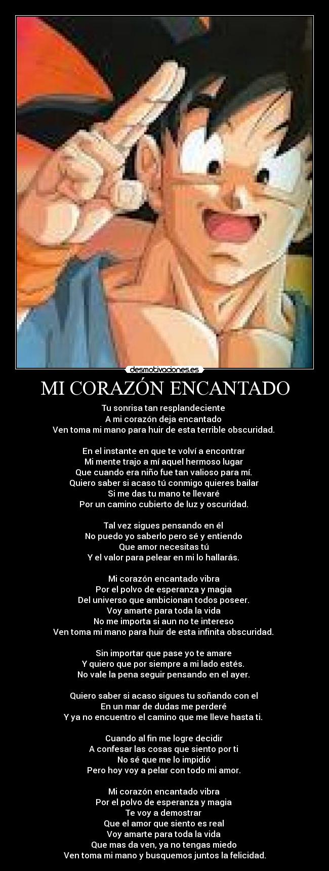 carteles corazon dragon ball desmotivaciones