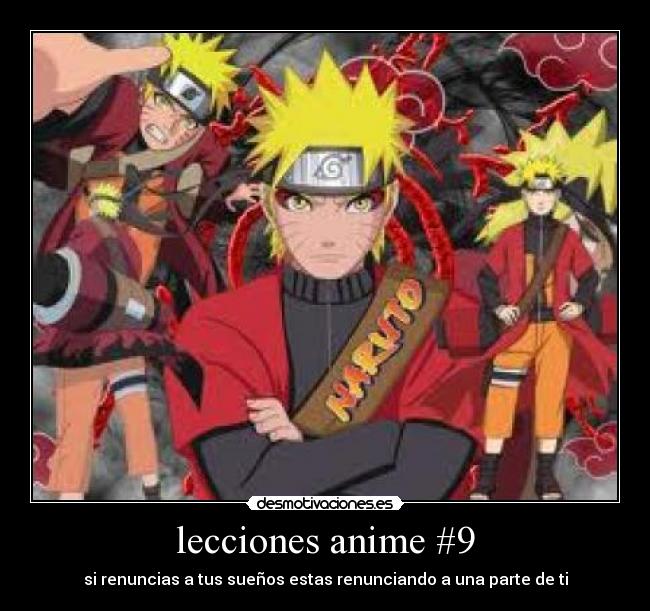 lecciones anime #9 - si renuncias a tus sueños estas renunciando a una parte de ti
