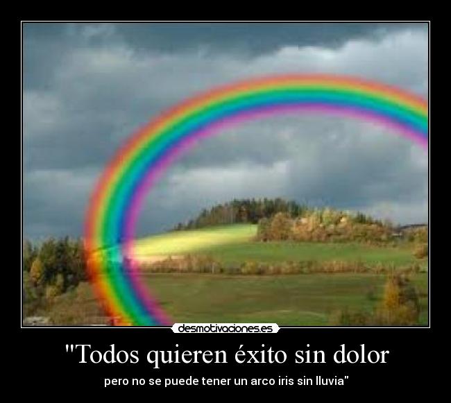Todos quieren éxito sin dolor - 