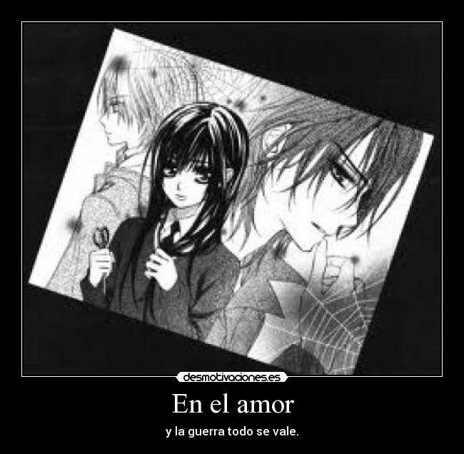 En el amor -