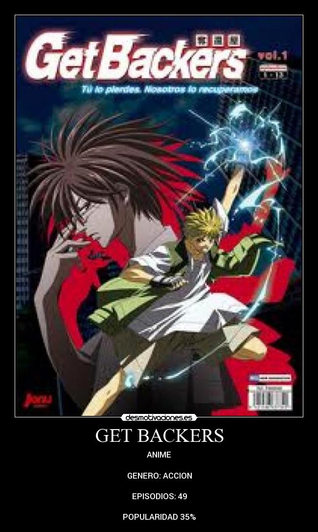 GET BACKERS - ANIME

GENERO: ACCION

EPISODIOS: 49

POPULARIDAD 35%