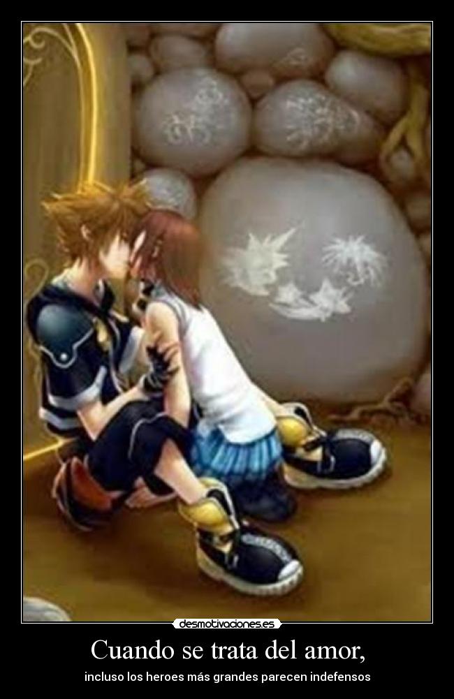 Cuando se trata del amor, - incluso los heroes más grandes parecen indefensos