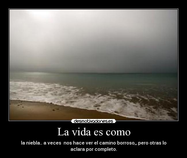 La vida es como -