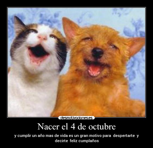 Nacer el 4 de octubre - 