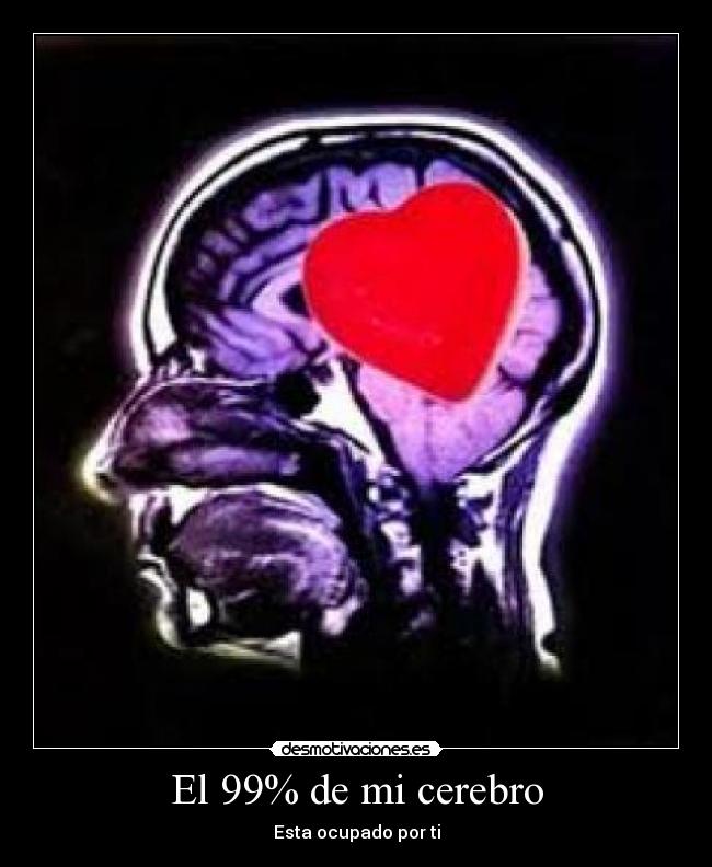 El 99% de mi cerebro - Esta ocupado por ti