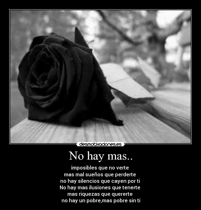 No hay mas.. -