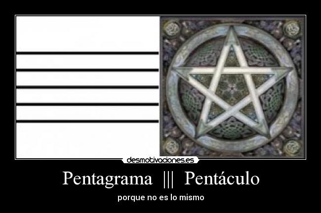 Pentagrama ||| Pentáculo -