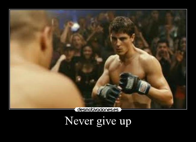 carteles never give desmotivaciones