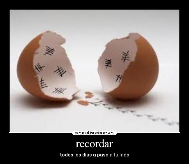 recordar - todos los días a paso a tu lado