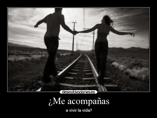 ¿Me acompañas - a vivir la vida?