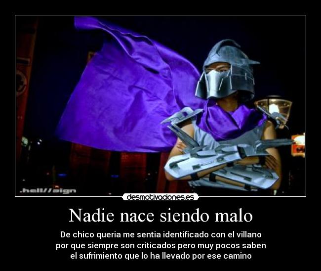 carteles cosplay destructor shredder desmotivaciones