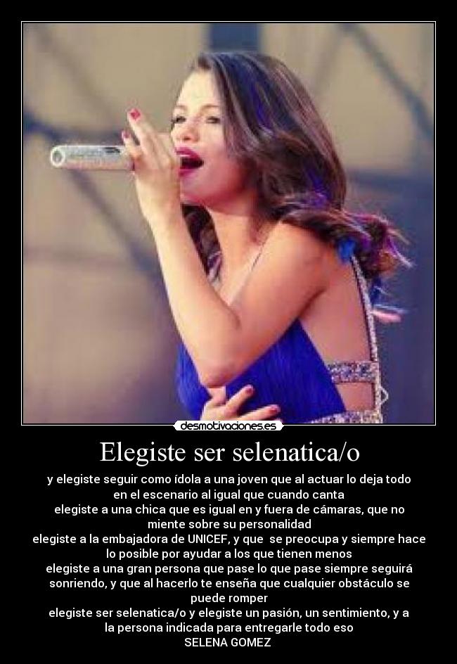 Elegiste ser selenatica/o -