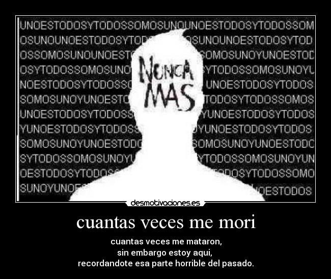 cuantas veces me mori -