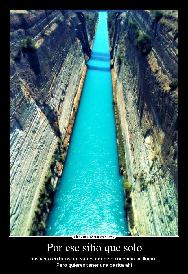 Por ese sitio que solo -