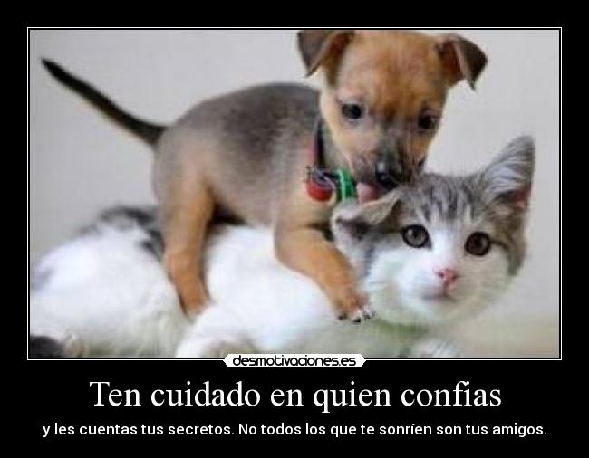 Ten cuidado en quien confias -