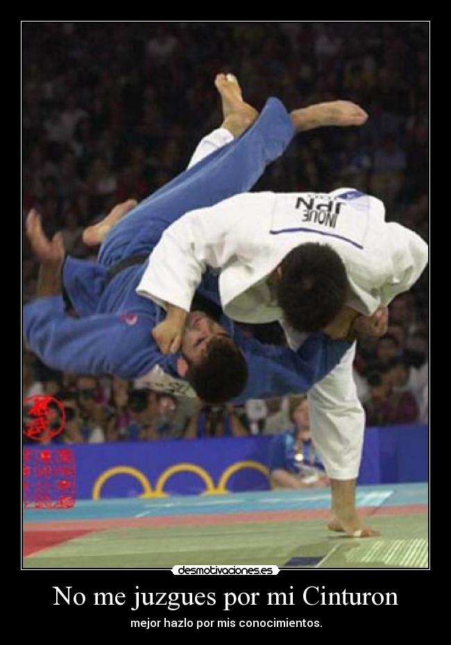 No me juzgues por mi Cinturon - mejor hazlo por mis conocimientos.