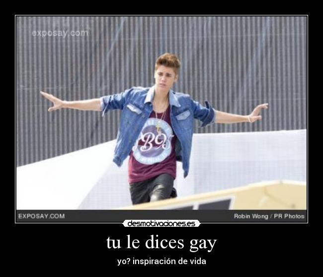 tu le dices gay -