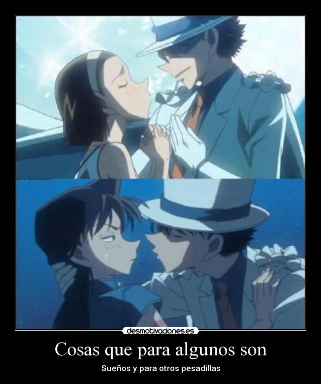 carteles klanotaku anime detective conan kaito kid magic ran desmotivaciones