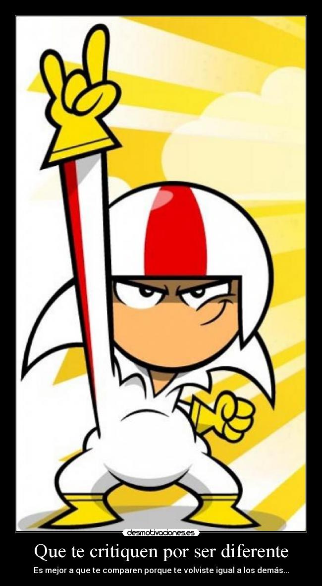 Que te critiquen por ser diferente -