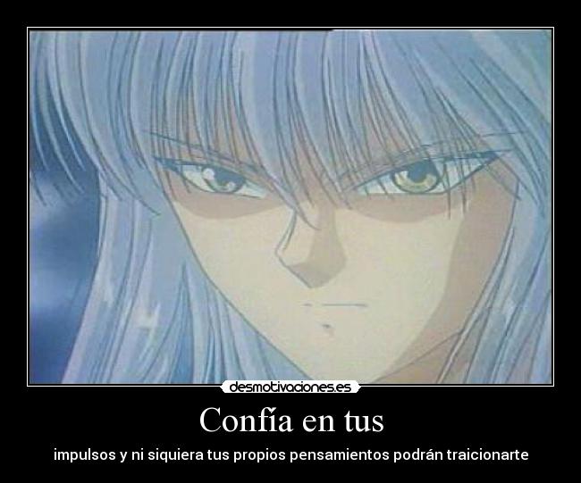 Confía en tus - impulsos y ni siquiera tus propios pensamientos podrán traicionarte