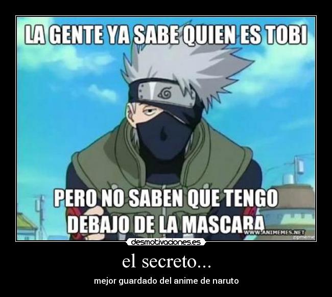 carteles anime naruto kakashi desmotivaciones