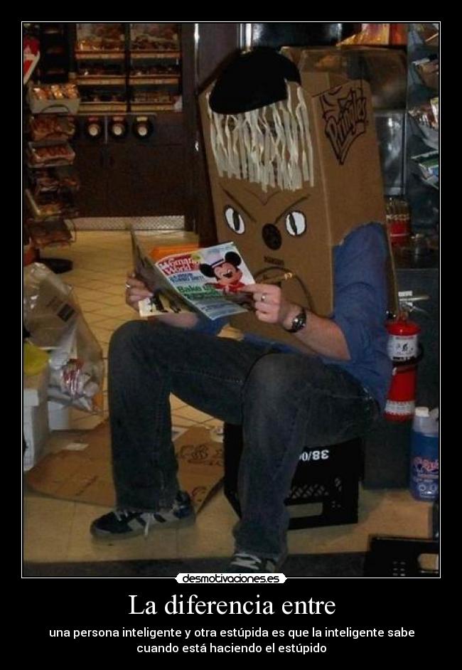 La diferencia entre - 