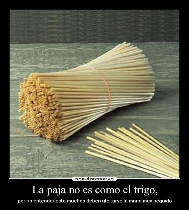 carteles paja trigo masturbacion afeitada desmotivaciones