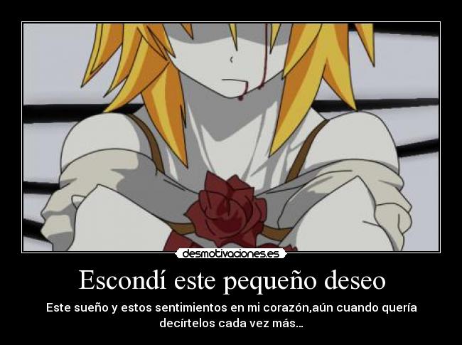 Escondí este pequeño deseo - 