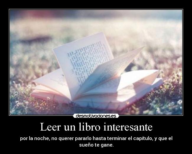 Leer un libro interesante - 