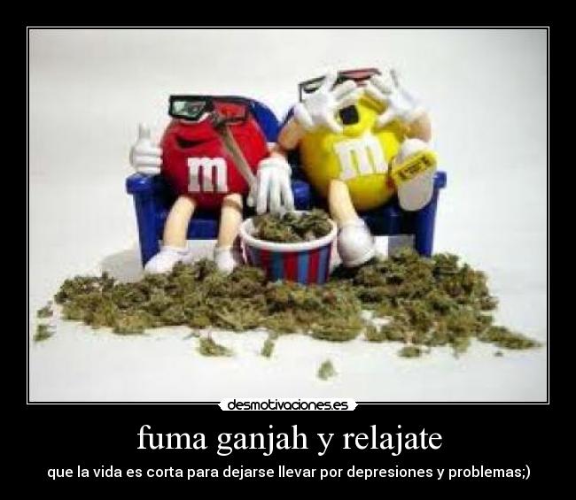 fuma ganjah y relajate -