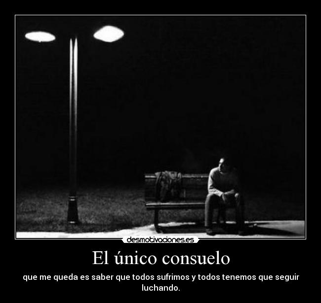 El único consuelo - 