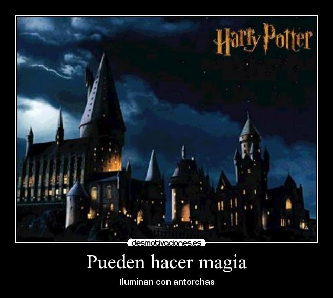 Pueden hacer magia - Iluminan con antorchas